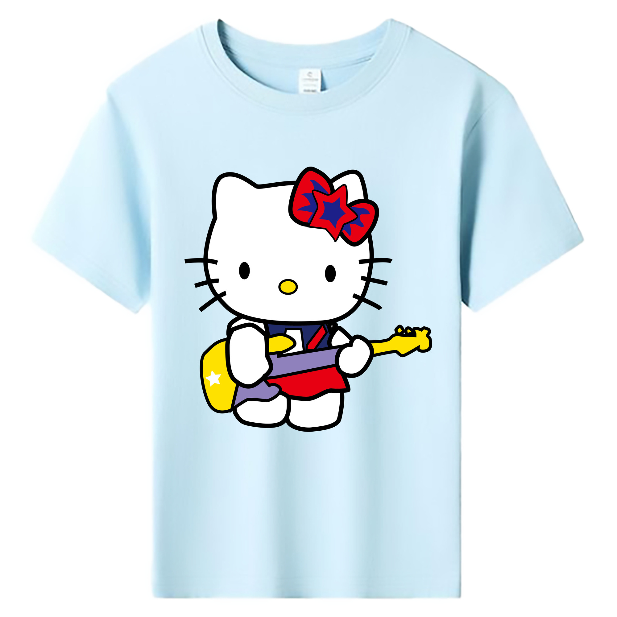 （画像用） Hello Kitty ハローキティ 綿100％キッズTシャツ（フロントプリント）